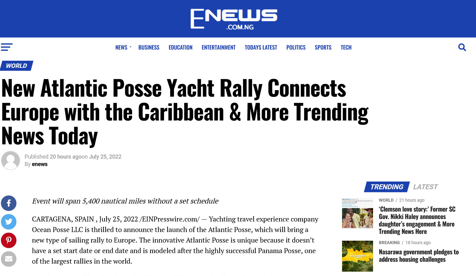 https://enews.com.ng/2022/07/new-atlantic-posse-yacht-rally-connects-europe-with-the-caribbean-more-trending-news-today/