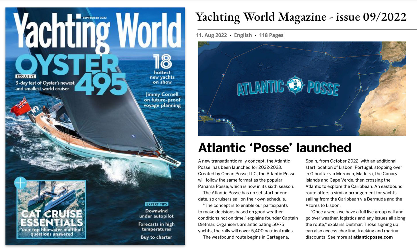 YACHTING WORLD SEPT ISSUE